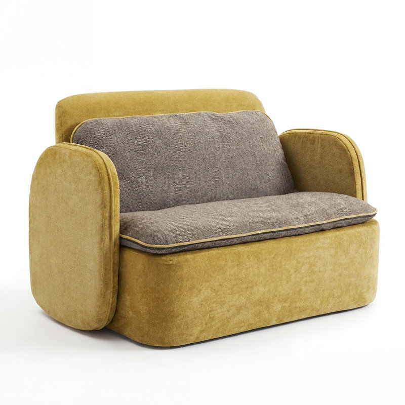 125cm Loveseat Sofa Upholstered Cotton Accent Chair