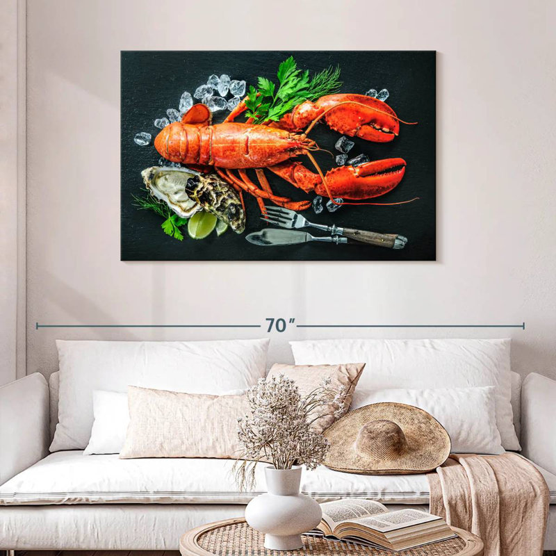 Yarlin Delicious Lobster, 30" H x 45" W