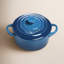 Le Creuset Stoneware Set of 4 - 8 oz. Mini Round with Lids and Cookbook-10538312
