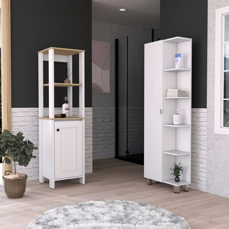 Aahna Wall Bathroom Storage Furniture Set