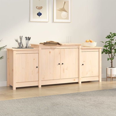 Bigler 164 cm W Pine Solid Wood Sideboard