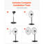 Ventilateur oscillant industriel à 3 vitesses avec hauteur réglable-110977830