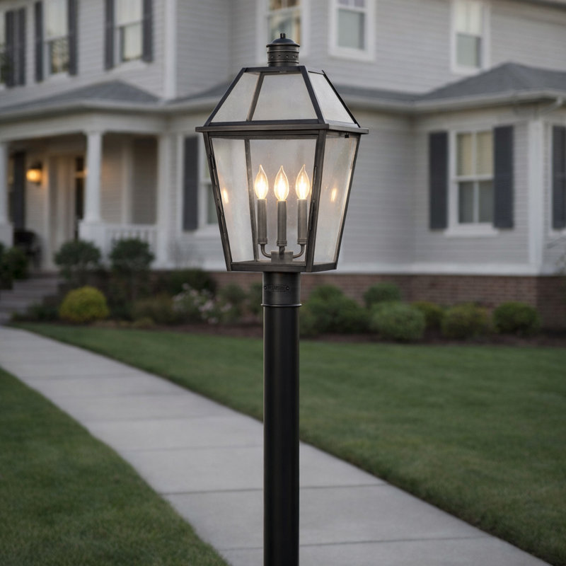 Nouvelle 3-Light Pier Mount Light