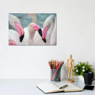 Flamingos IV by Ben Heine - Wrapped Canvas Print