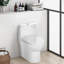 Toilette compacte une pièce pour salle de bain, housse de siège à double chasse 1,6 GPF, fermeture douce, 12 po