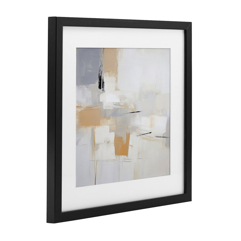 «Abstract Visionaries», reproduction sous verre encadrée par Irena Orlov, H 13 po x l 13 po, Cadre noir minuit