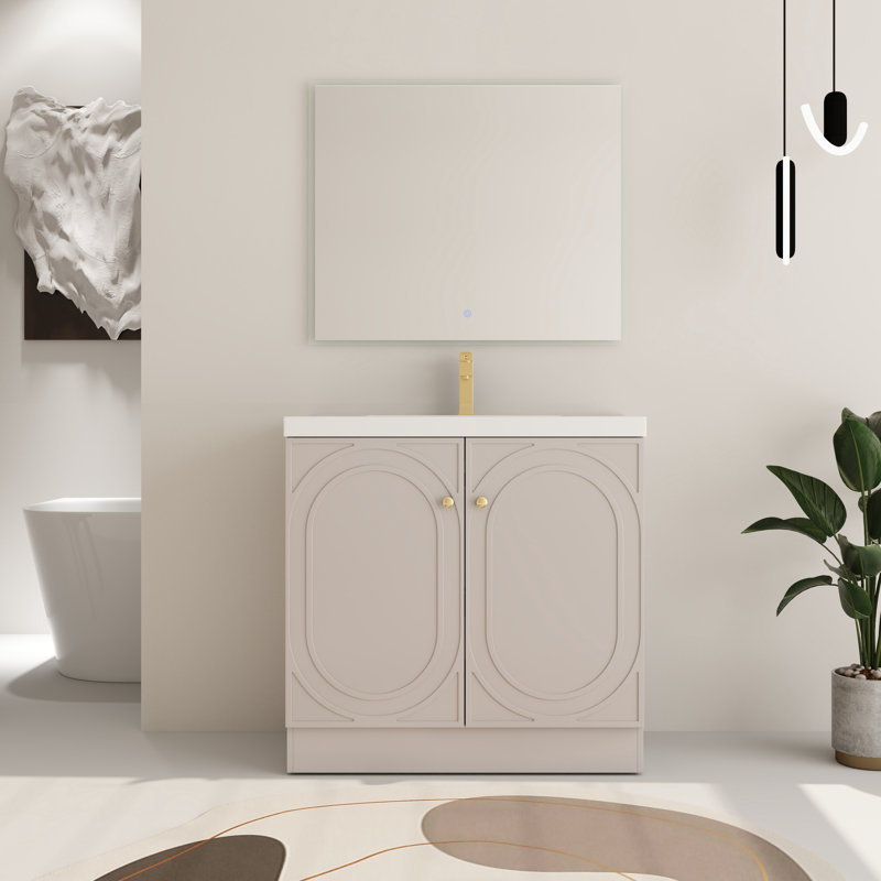 Miterdale 36'' Single Bathroom Vanity Set, Khaki,  36''