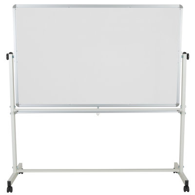 Hendrick Double-Sided Mobile Whiteboard with Pen Tray