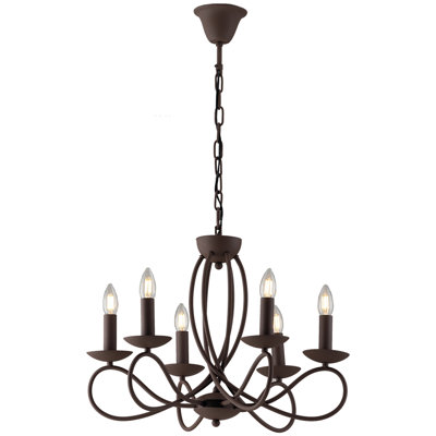 Richvale 6 - Light Candle Style Chandelier