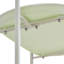 Chariot de rangement Moon pour le salon et la cuisine, chariot mobile nordique avec tablette double couche, structure en forme de T, 0 odeur, petit îlot, chariot de cuisine de forme rectangulaire, espace de tablette de style,