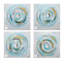 Hand -painted Gleaming Swirl Acrylic Painting