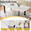 Ensemble de table de salle à manger 7 pièces en MDF, table carrée extensible, ensemble de table à manger de cuisine moderne, table de salle à manger avec 6 chaises-22132375-22132370