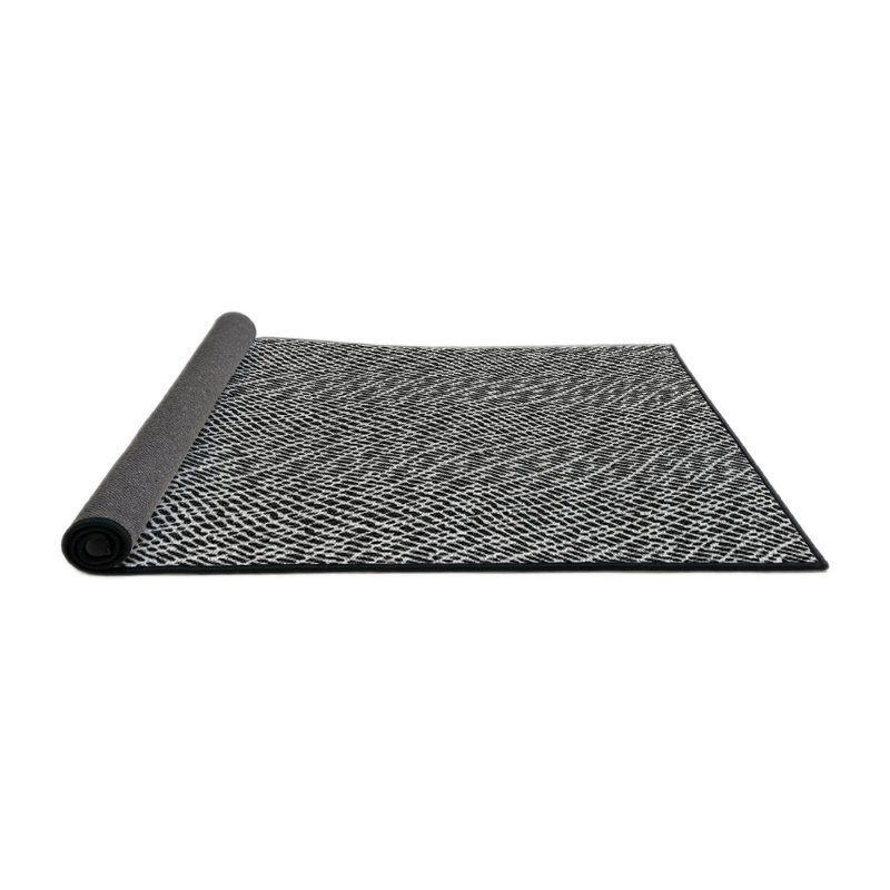 Tapis noir / blanc Padowski, Rond 4 pi