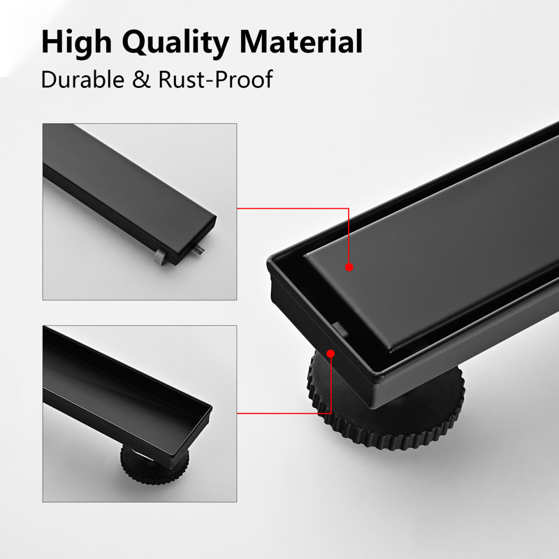 W Linear Grid, Matte Black, 2.87" H x 24"W x 2.75" D