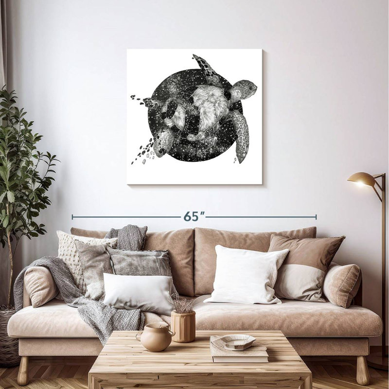 Brampt Cosmic Sea Turtle, 36" H x 36" W