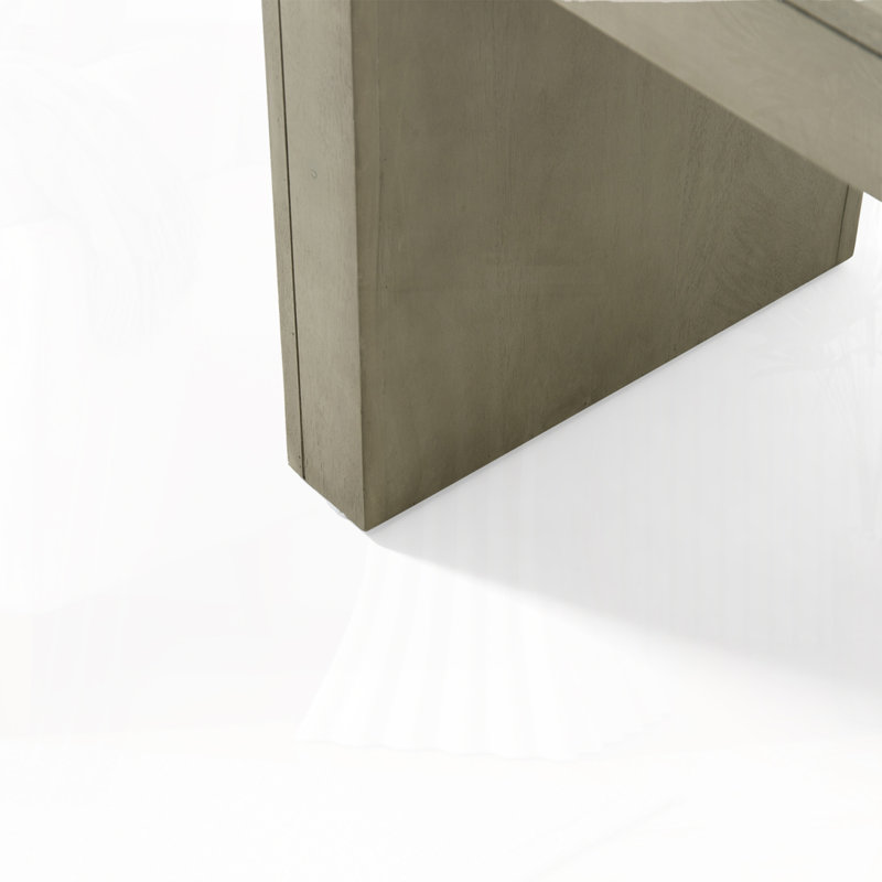 Banc en bois massif Oswisserie, Chêne gris clair, H 18 po x l 63 po x P 15 po