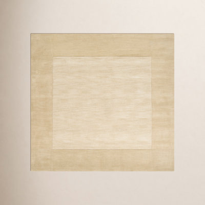 Dolma Khaki Beige Hand-Woven Wool Rug