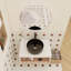 Meuble-lavabo flottant de 30 po avec lavabo vasque en veine de marbre noir, meuble-lavabo mural avec tablette ouverte avec finition en bois