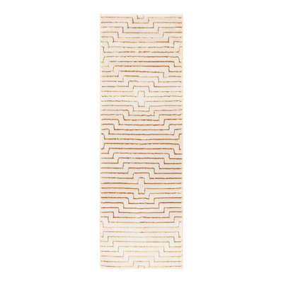 Latitude Run® Mirage Nikica Rug White and Gold