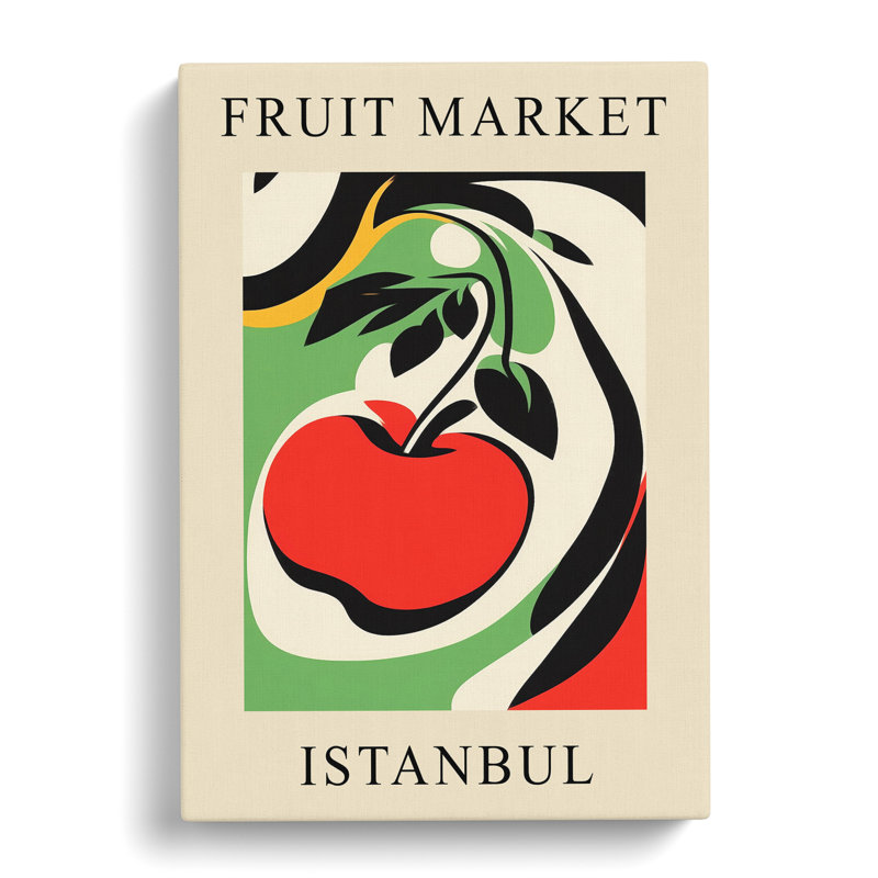 Istanbul Fruit Market Exhibition Apple - Wrapped Canvas, 50cm H x 35cm W x 3cm D