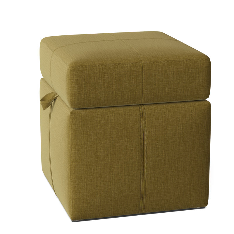 Preesall Upholstered Ottoman, Marlow Parrot
