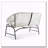 OUTDOOR PATIO WICKER LOVE SEAT-799755626