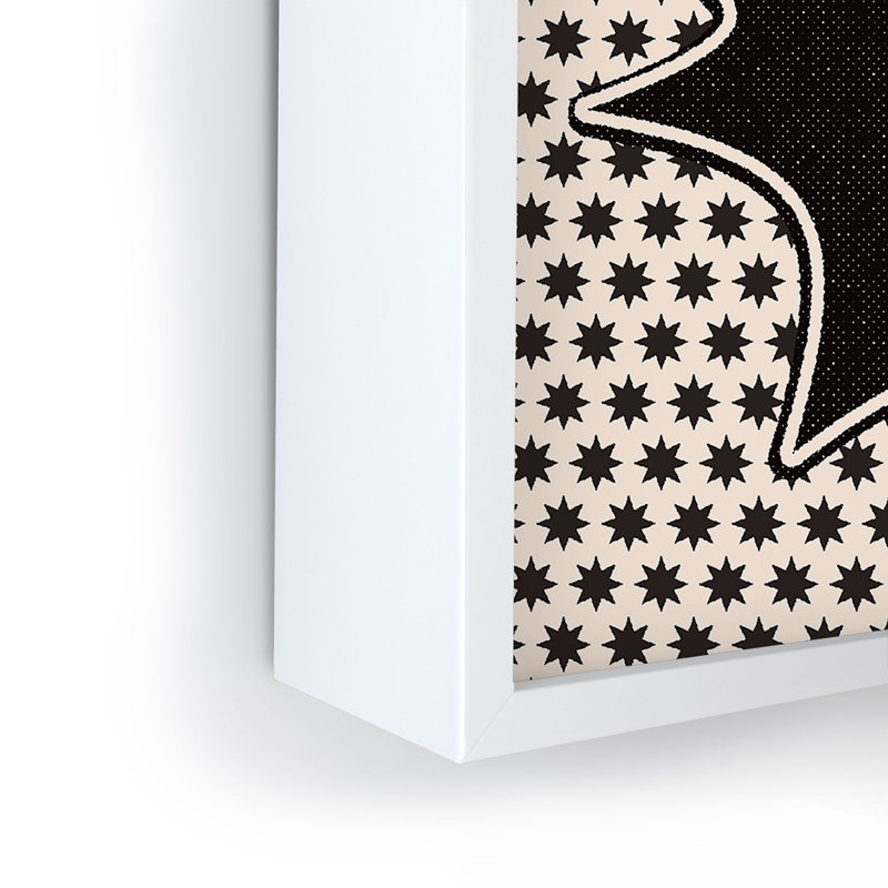 Thespacehouse Lucky You Dice, reproduction d'art encadrée, Blanc