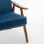 Le fauteuil d'appoint en velours bleu foncé avec structure en bois massif stable, pour le salon, la chambre à coucher et le cadre de l'entrée recouvert de velours profond, ajoute une touche de classe aux pièces-1596328148