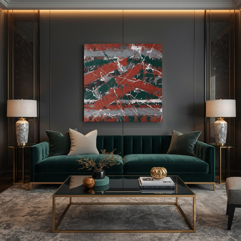 Art mural sur toile Neo Expressionism 28, H 8 po x l 8 po