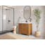 Meuble-lavabo simple 36 po avec plateau en quartz Chicago Teak-94459017