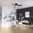 Minimus 44" 3-Blade Modern Low Profile Indoor Ceiling Fan with Integrated LED Light and Handheld Remote-1921813926