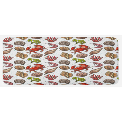 Coastal Synthetic Kitchen Mat