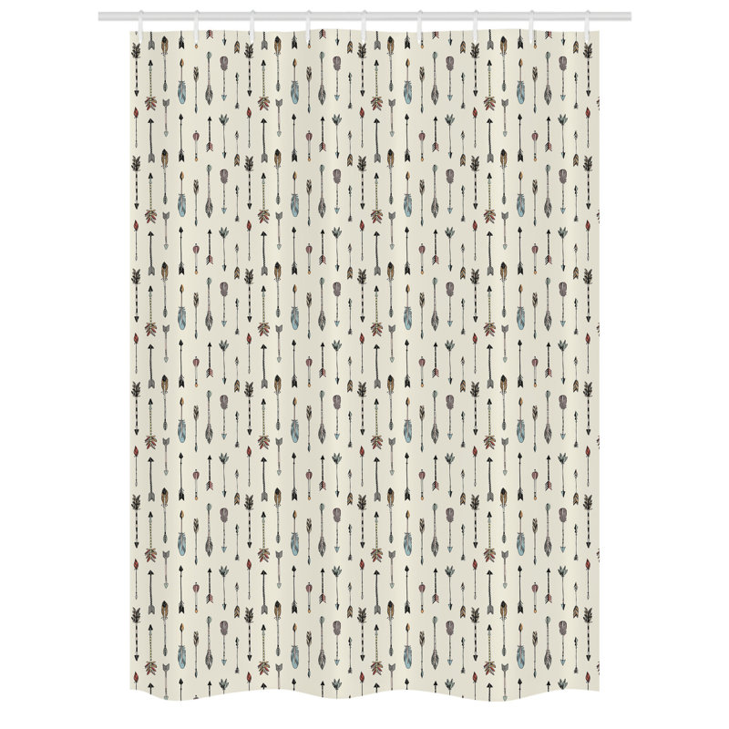 Eriselda Shower Curtain with Hooks Included, 78" H x 54" W