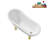 53.1'' x 25.6'' Freestanding Soaking Acrylic Bathtub-72770247-76285535