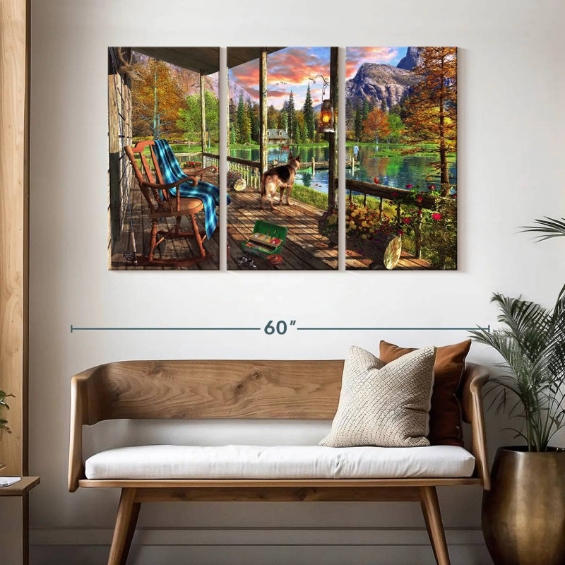Lilie Mountain Cabin Home, H 32 po x l 50 po