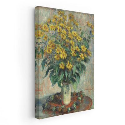 Fleurs d'artichaut de Jérusalem, 1880 - reproduction d'art sur toile