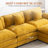  Shamill Chenille Cloud Sofa Couch with Ottoman – Extra-Plush 2-Layer Cushions with Adjustable Leg Heights for Comfort-1663651966