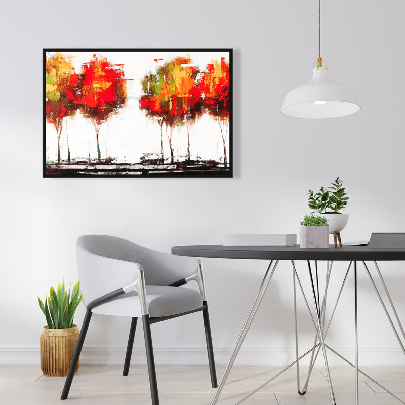 Arbres de style moderne - Toile encadrée pour la décoration du salon