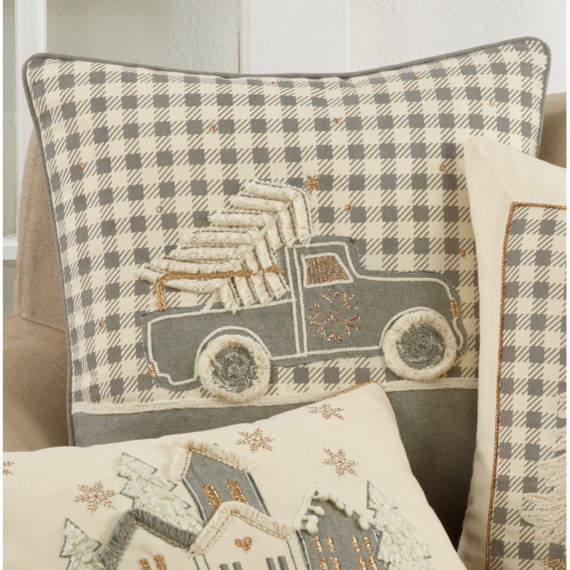 Tamora Christmas Collection Cotton Throw Pillow, Pillow Cover Only - No Insert