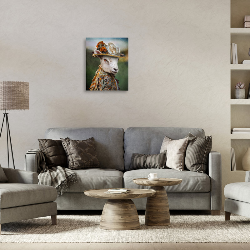 Art mural sur toile à la mode par Karen Burke, H 20 po x l 16 po