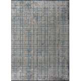 Rapture Blue/Beige/Gray Abstract Luxury Area Rug