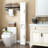 69.09" Tall Slim Freestanding 2 - Door Bathroom Cabinet With 3 Adjustable Shelves, Tip, Open Compartments, White For Bathroom, Kitchen And Study In Small Homes Doors, Room