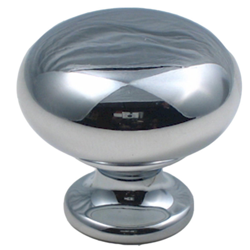 Poignée champignon 1 1/4 po de diamètre, Chrome