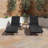 Outdoor Rattan Reclining Lounge Chair w/ Rolling Wheels & Pull-out Side Table-816998776