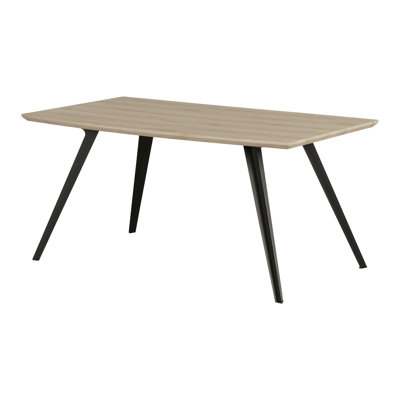Flam Rectangular Dining Table with Metal Legs