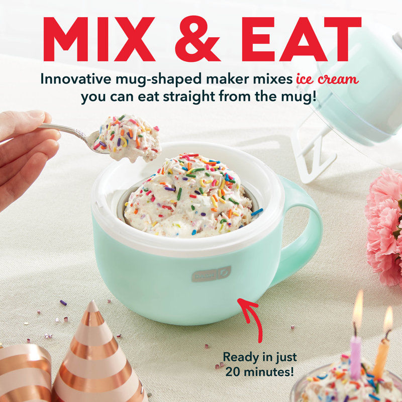Aqua Two Bowls Automatic Soft Serve Ice Cream Maker