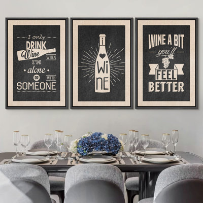 Duotone rétro Mid-Century vin affiches boissons et cocktails nourriture photographie décor contemporain
