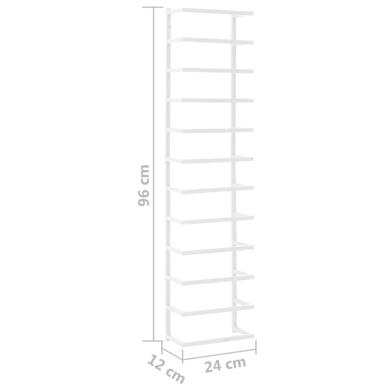 Porte-serviettes mural VidaXL, Blanc