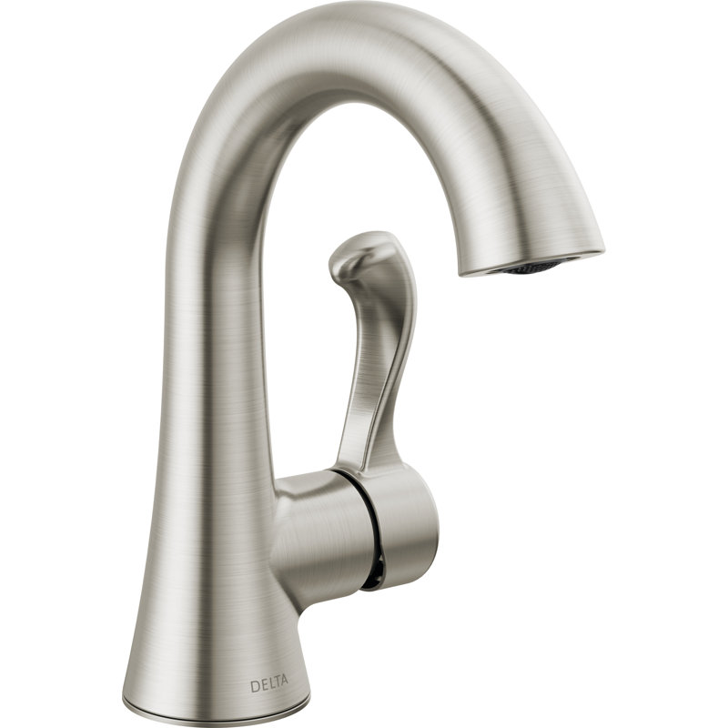 Robinet de salle de bain à un trou Esato, Nickel brossé Spotshield