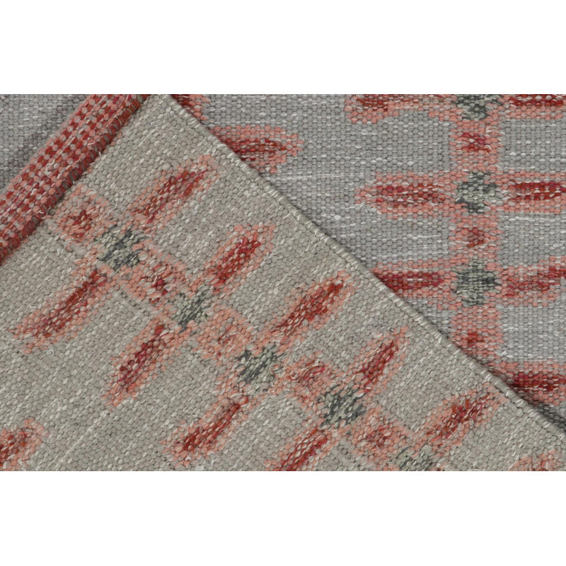 Scandinavian Wool Geometric Area Rug, Rectangle 5' x 7'